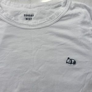 Aritzia Sunday Best Panda Logo Tee
